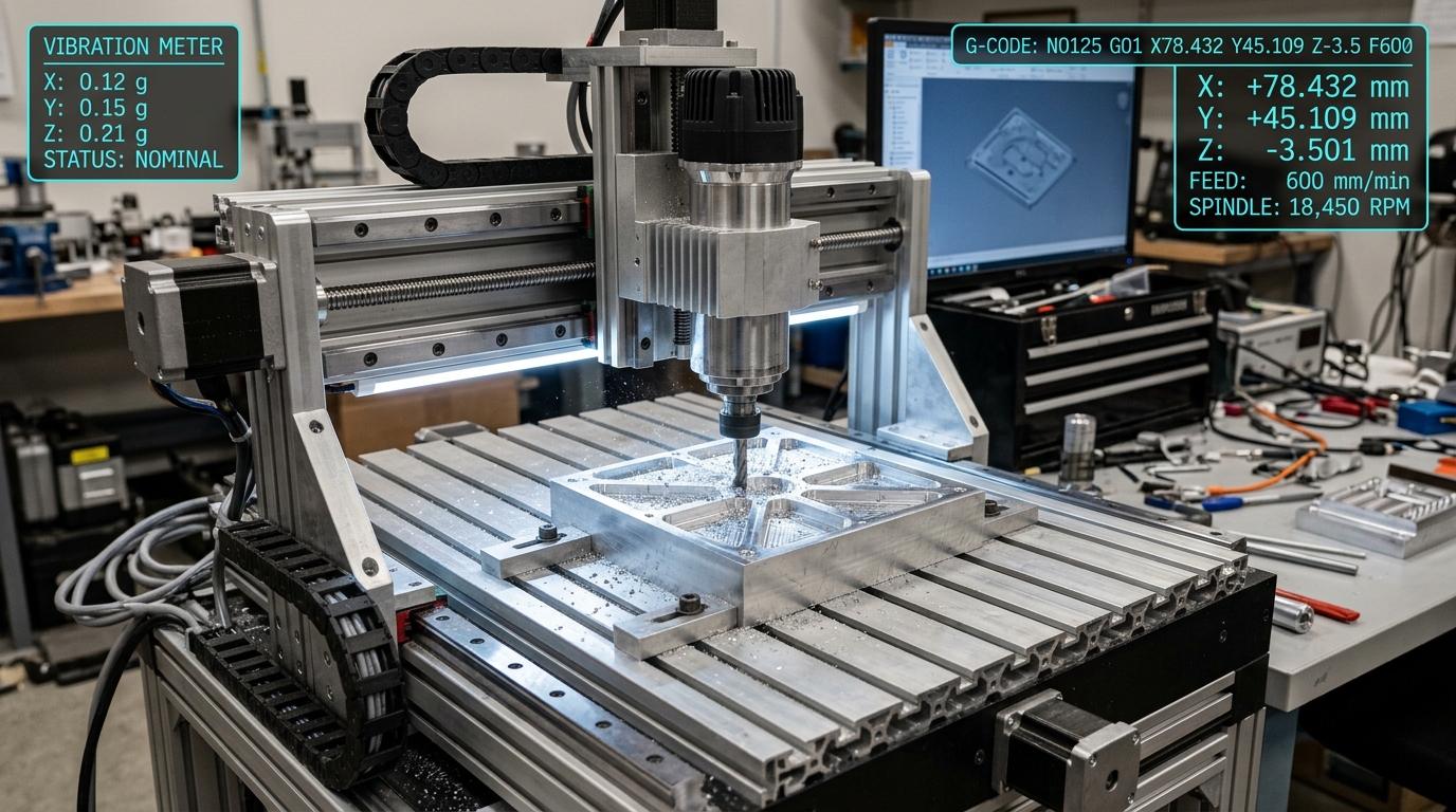 Modular CNC Spindle Closeup
