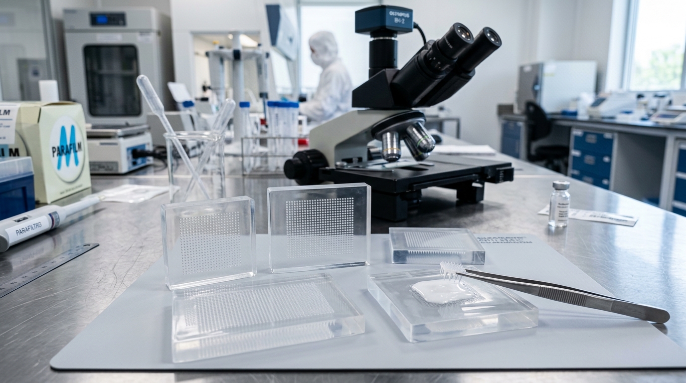 Hydrogel Biosensing Microneedle Mold Example