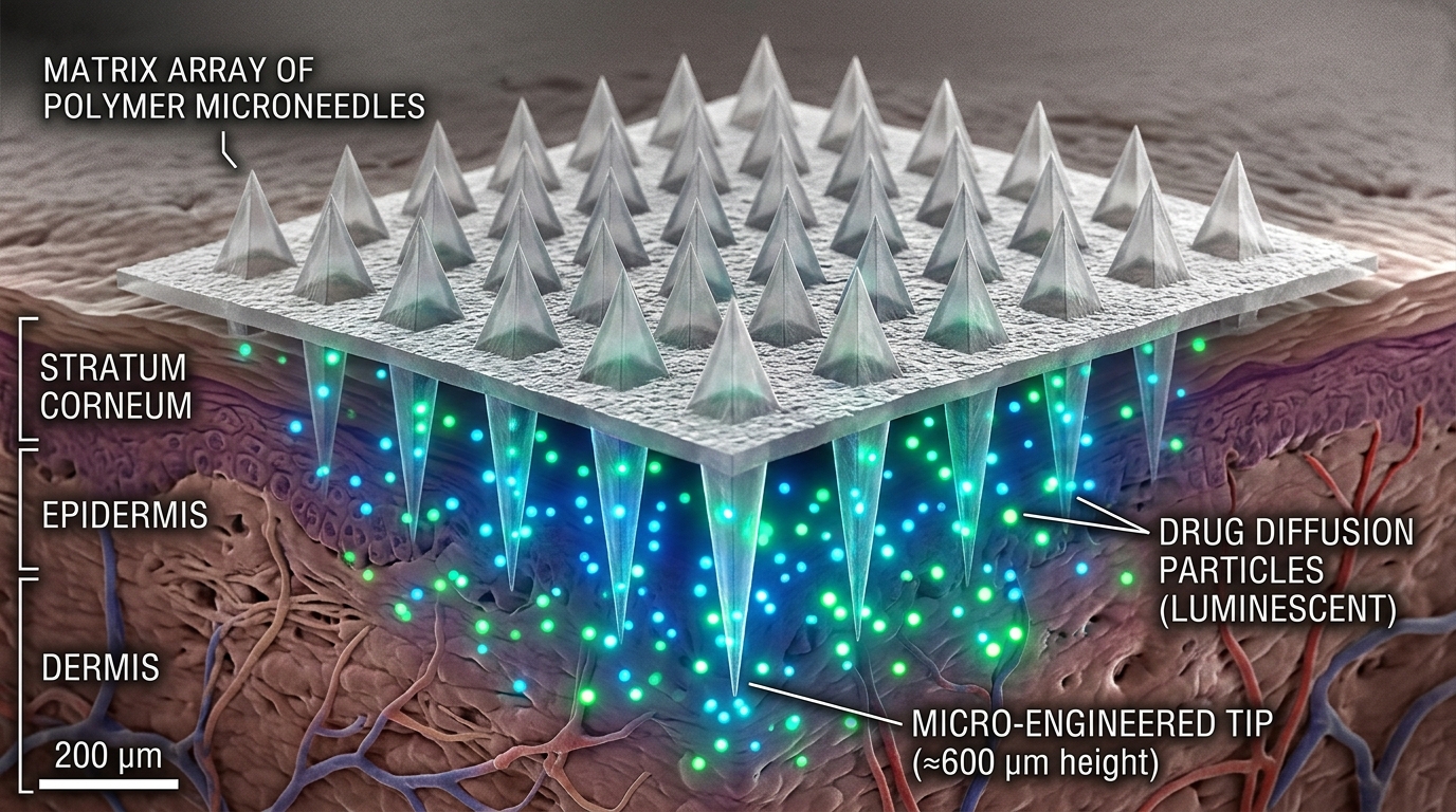 Biodegradable Drug Delivery Microneedle Example